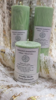 Anáhata - zelená čakrová sviečka 420g